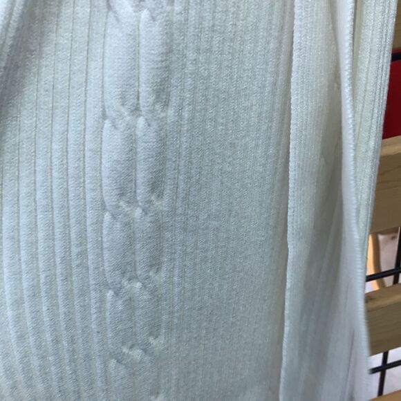 Bebe Belted Midi Sweater Dress,off white GORGEOUS - Picture 9 of 16